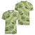 Lime Palaka Hawaii Cowboy Women V-Neck T-Shirt Puakenikeni Lei Paniolo Papale Seamless Vibes - Polynesian Pride