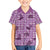 Purple Palaka Hawaii Cowboy Kid Hawaiian Shirt Puakenikeni Lei Paniolo Papale Seamless Vibes - Polynesian Pride