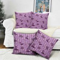 Purple Palaka Hawaii Cowboy Pillow Cover Puakenikeni Lei Paniolo Papale Seamless Vibes - Polynesian Pride