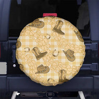 Yellow Palaka Hawaii Cowboy Spare Tire Cover Puakenikeni Lei Paniolo Papale Seamless Vibes LT14 No hole Yellow - Polynesian Pride