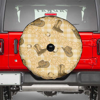 Yellow Palaka Hawaii Cowboy Spare Tire Cover Puakenikeni Lei Paniolo Papale Seamless Vibes LT14 - Polynesian Pride