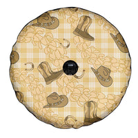 Yellow Palaka Hawaii Cowboy Spare Tire Cover Puakenikeni Lei Paniolo Papale Seamless Vibes LT14 - Polynesian Pride