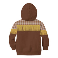 Aloha Hawaii Cowboy Custome Kid Hoodie Puakenikeni Lei Palaka Tassel Style - Polynesian Pride