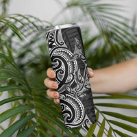 New Zealand Hammerhead Shark Skinny Tumbler Maori Haehae Mangopare Black LT14 - Polynesian Pride