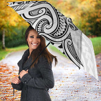 New Zealand Hammerhead Shark Umbrella Maori Haehae Mangopare White LT14 - Polynesian Pride