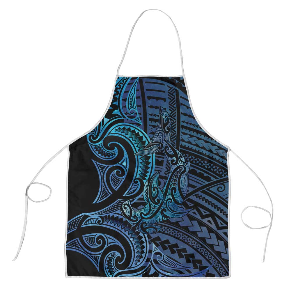New Zealand Hammerhead Shark Apron Maori Haehae Mangopare Galaxy - Polynesian Pride