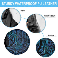 New Zealand Hammerhead Shark Spare Tire Cover Maori Haehae Mangopare Galaxy - Polynesian Pride