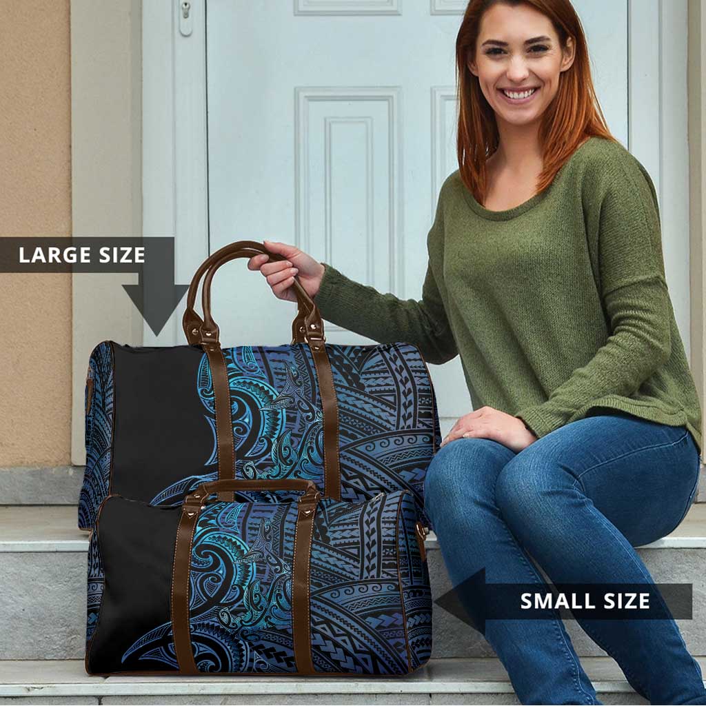 New Zealand Hammerhead Shark Travel Bag Maori Haehae Mangopare Galaxy - Polynesian Pride