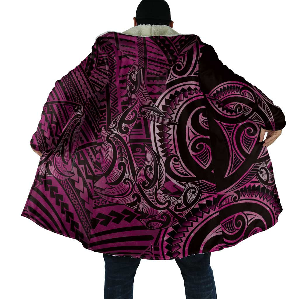 New Zealand Hammerhead Shark Cloak Maori Haehae Mangopare Pink - Polynesian Pride
