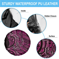 New Zealand Hammerhead Shark Spare Tire Cover Maori Haehae Mangopare Pink - Polynesian Pride