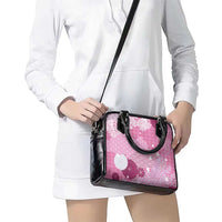 Pink Palaka Japanese Patterns Shoulder Handbag Asanoha Seigaiha Sakura Motif - Polynesian Pride