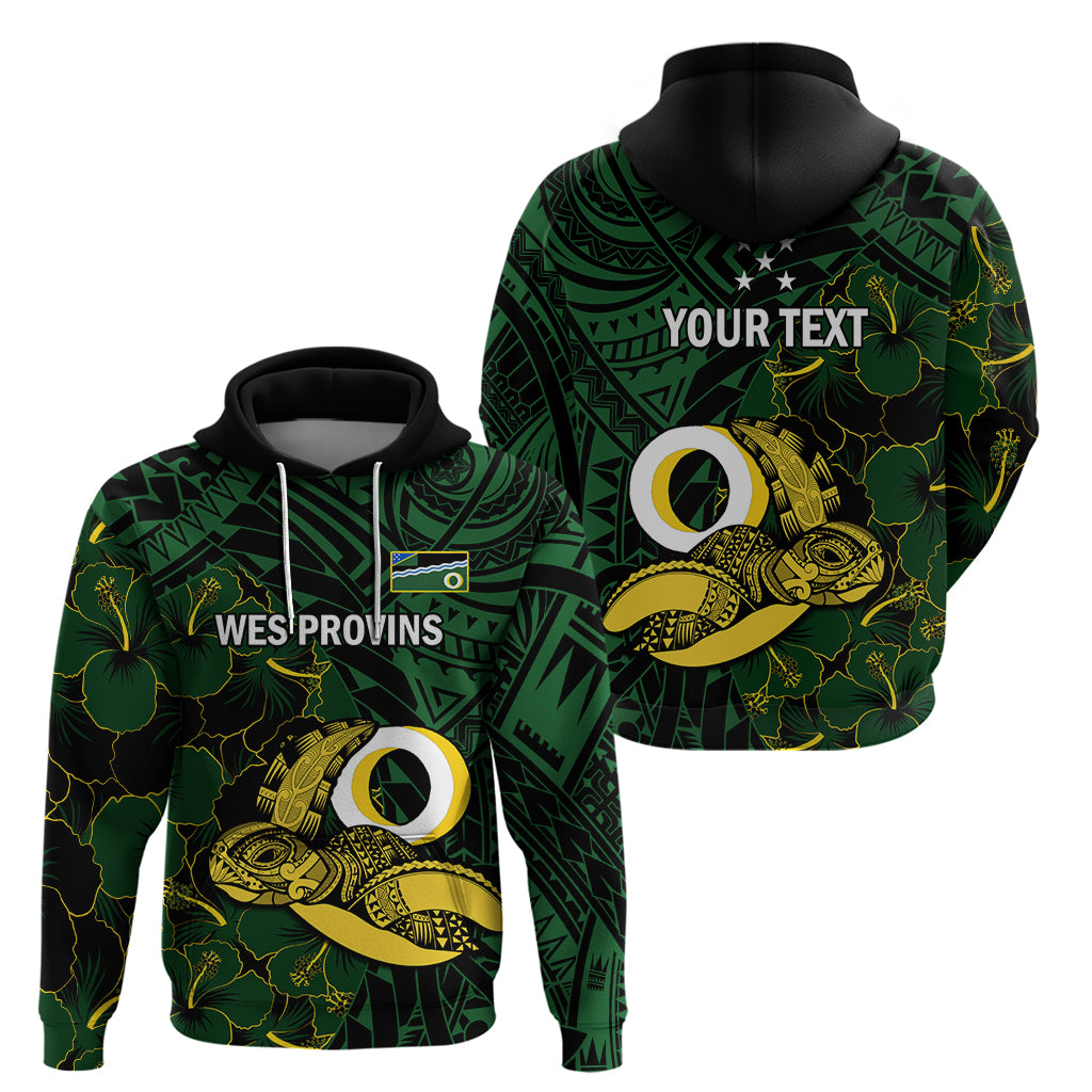 Personalised Solomon Islands Western Province Day Hoodie Sea Turtle Mix Polynesian Hibiscus Pattern LT14 - Polynesian Pride