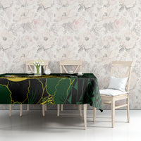 Personalised Solomon Islands Western Province Day Tablecloth Sea Turtle Mix Polynesian Hibiscus Pattern LT14 - Polynesian Pride