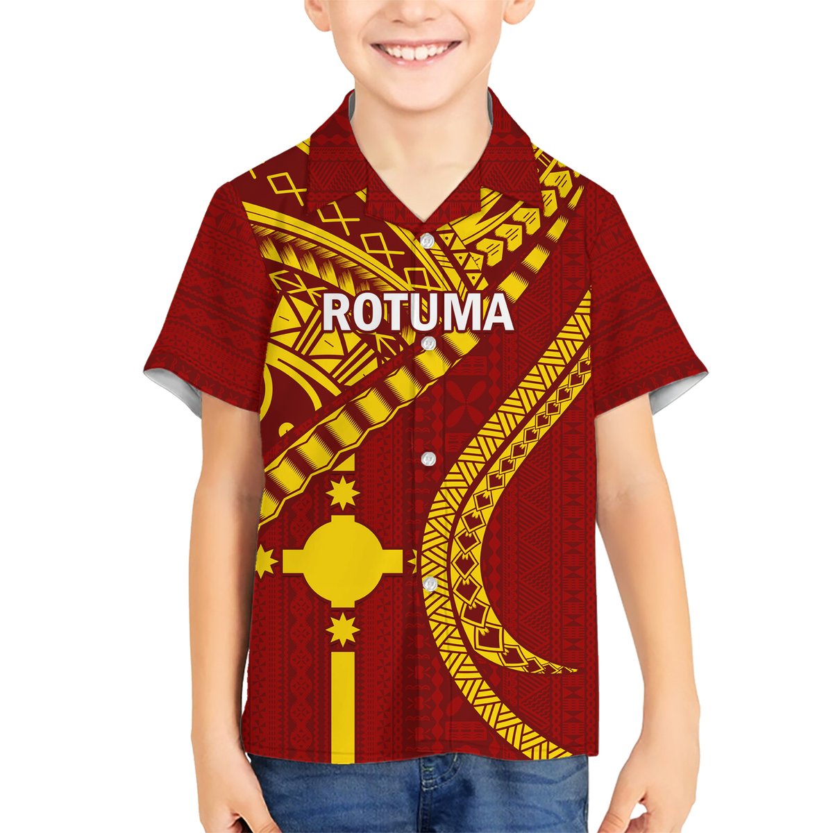 Personalised Fiji Rotuma Hawaiian Shirt Fijian Tapa Pattern LT14 - Polynesian Pride