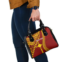 Personalised Fiji Rotuma Shoulder Handbag Fijian Tapa Pattern LT14 - Polynesian Pride