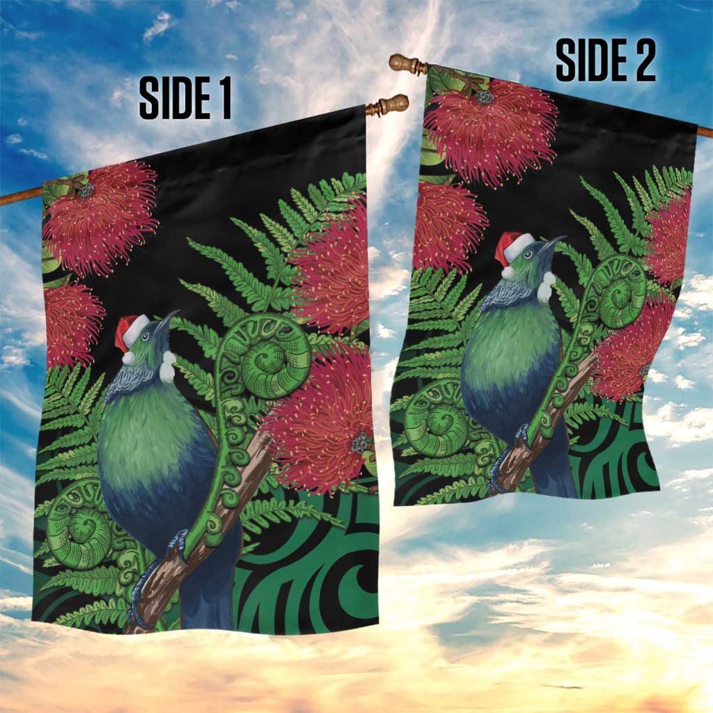 New Zealand Tui Bird Christmas Garden Flag Maori Fern Mix Pohotukawa LT14 - Polynesian Pride