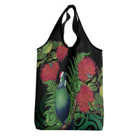 New Zealand Tui Bird Christmas Grocery Bag Maori Fern Mix Pohotukawa LT14 - Polynesian Pride