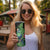 New Zealand Tui Bird Christmas Skinny Tumbler Maori Fern Mix Pohotukawa