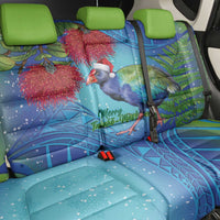 New Zealand Takahe Christmas Back Car Seat Cover Maori Fern Mix Pohotukawa LT14 - Polynesian Pride