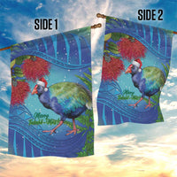 New Zealand Takahe Christmas Garden Flag Maori Fern Mix Pohotukawa LT14 - Polynesian Pride
