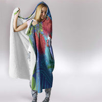 New Zealand Takahe Christmas Hooded Blanket Maori Fern Mix Pohotukawa LT14 - Polynesian Pride
