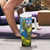 Personalised Jumping Kakapo Christmas Tumbler With Handle New Zealand Fern - Starry Night Style
