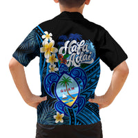 Hafa Adai Guam Family Matching Off Shoulder Maxi Dress and Hawaiian Shirt Guahan Sea Turtle Tropical Style LT14 - Polynesian Pride