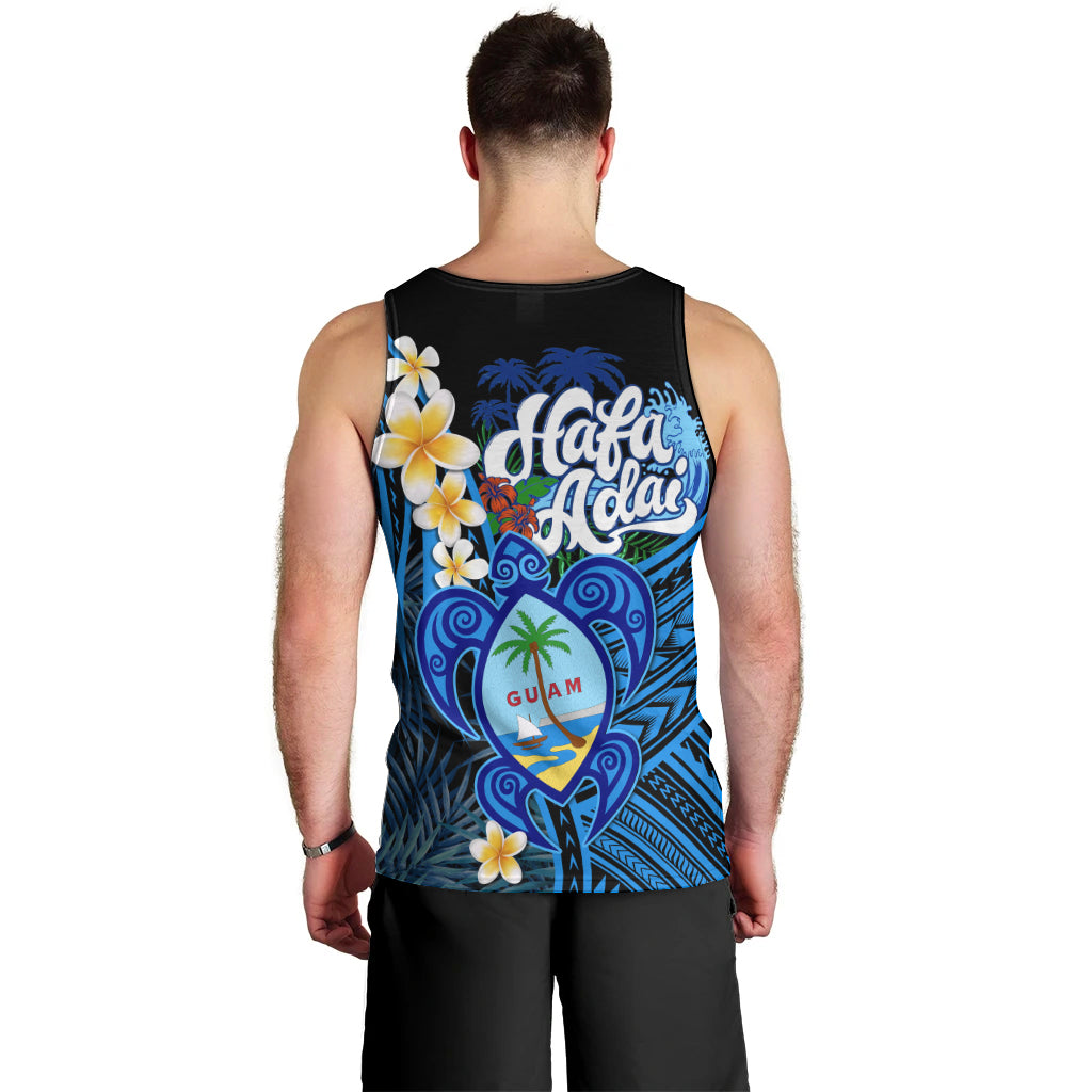 Hafa Adai Guam Men Tank Top Guahan Sea Turtle Tropical Style LT14 - Polynesian Pride