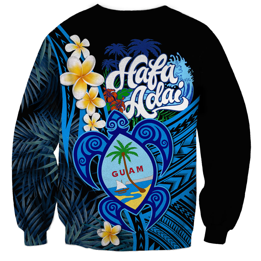 Hafa Adai Guam Sweatshirt Guahan Sea Turtle Tropical Style LT14 - Polynesian Pride
