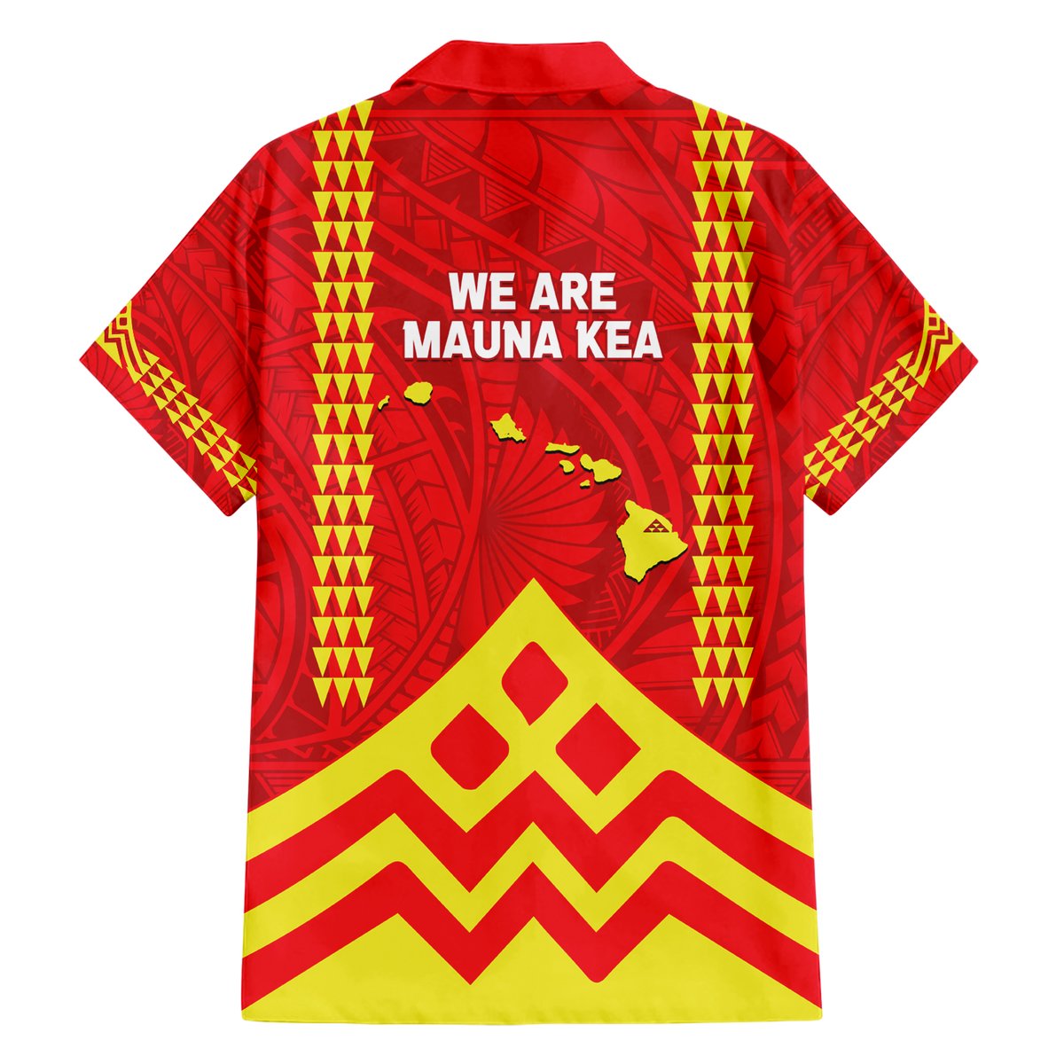 Hawaii Mauna Kea Hawaiian Shirt Hawaiian Kakau Tribal Pattern LT14 - Polynesian Pride