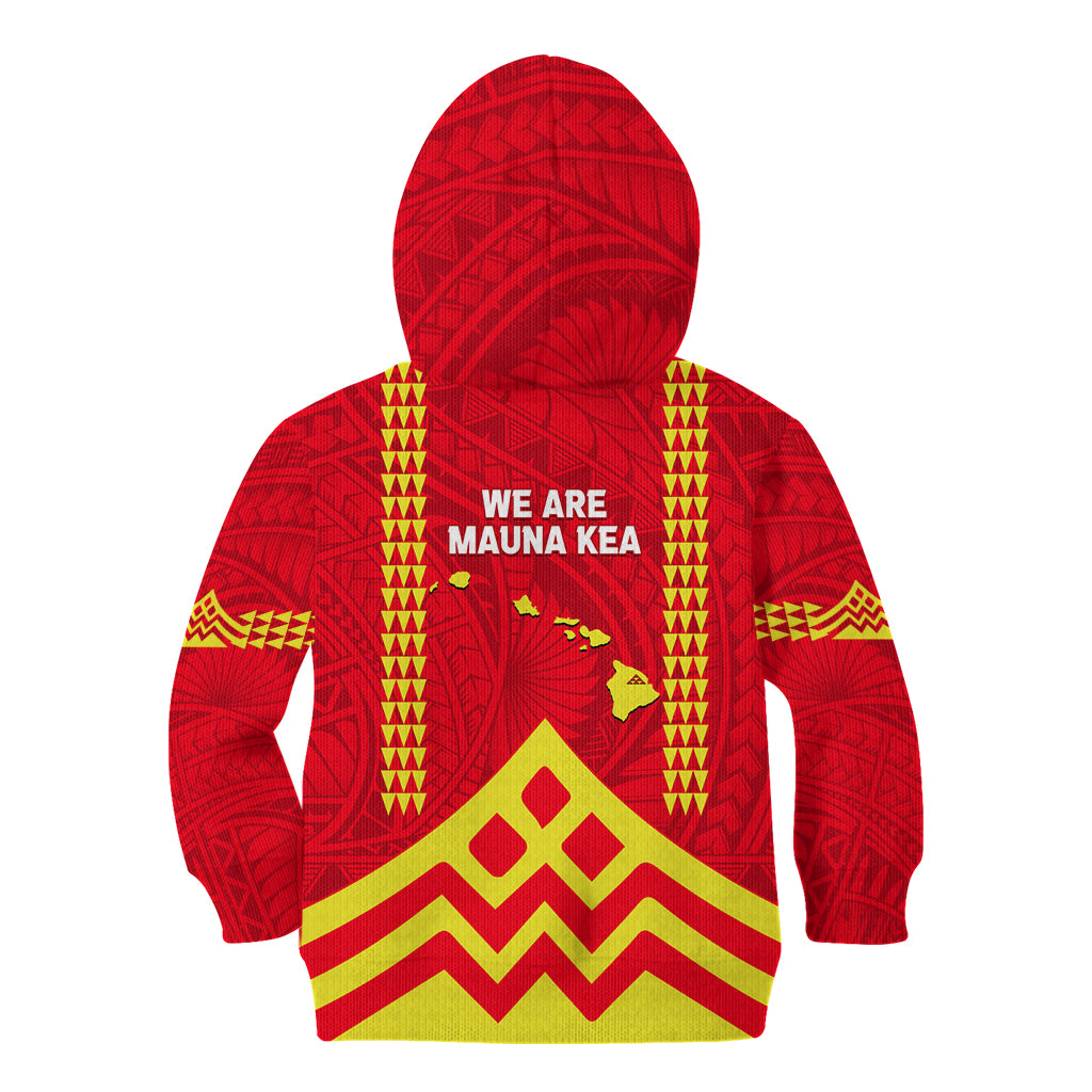 Hawaii Mauna Kea Kid Hoodie Hawaiian Kakau Tribal Pattern LT14 - Polynesian Pride