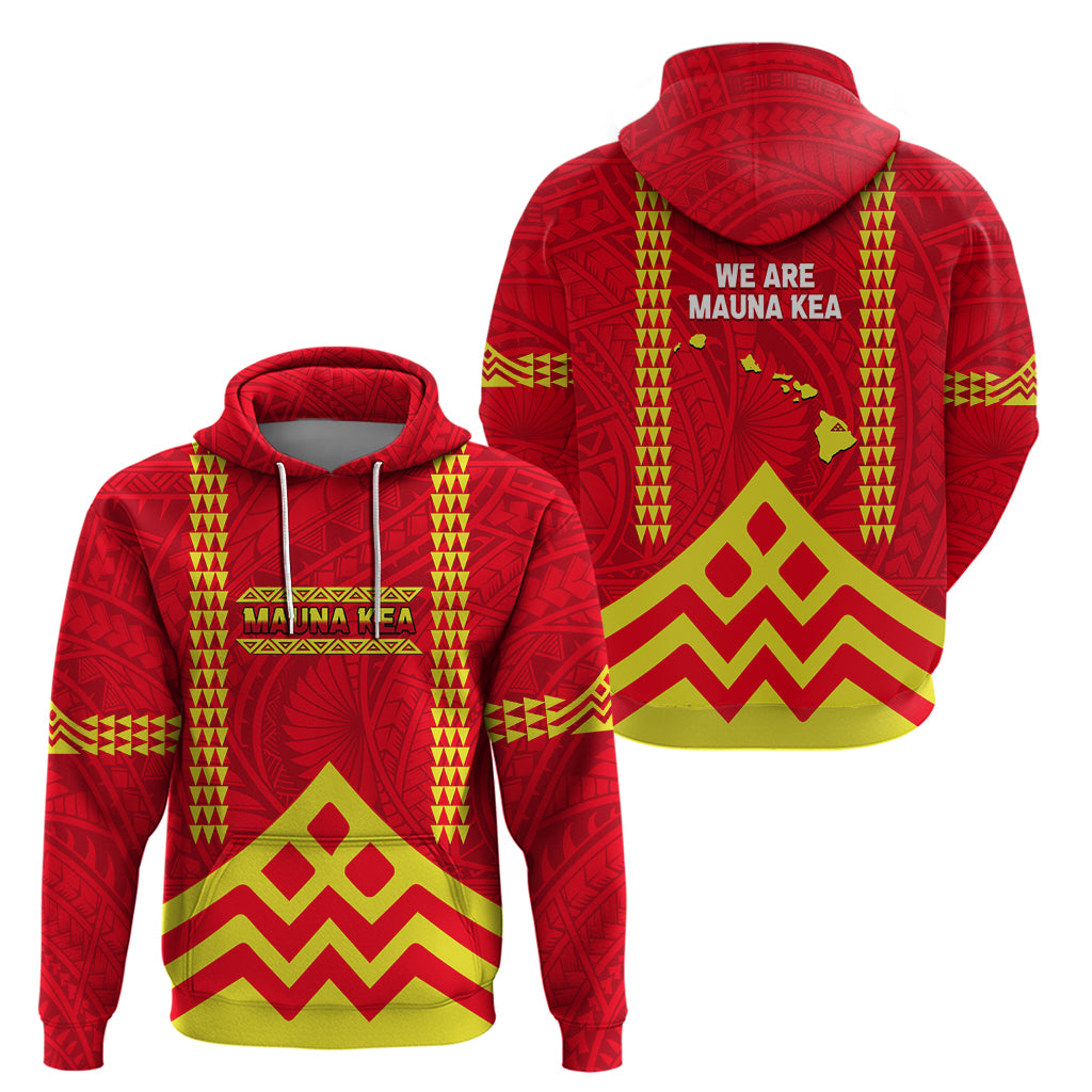 Hawaii Mauna Kea Zip Hoodie Hawaiian Kakau Tribal Pattern LT14 - Polynesian Pride
