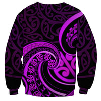 Purple Aotearoa Mangopare Sweatshirt NZ Maori Koru Style LT14 - Polynesian Pride