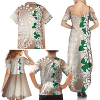 Cook Islands Tiare Maori With Conch Shell Family Matching Summer Maxi Dress and Hawaiian Shirt 2025 Pasifika Polynesian Tattoo LT14 - Polynesian Pride