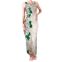Cook Islands Tiare Maori With Conch Shell Family Matching Tank Maxi Dress and Hawaiian Shirt 2025 Pasifika Polynesian Tattoo LT14 Mom's Dress Brown - Polynesian Pride