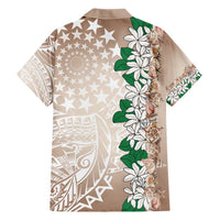 Cook Islands Tiare Maori With Conch Shell Hawaiian Shirt 2025 Pasifika Polynesian Tattoo