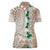 Cook Islands Tiare Maori With Conch Shell Women Polo Shirt 2025 Pasifika Polynesian Tattoo