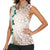 Cook Islands Tiare Maori With Conch Shell Women Sleeveless Polo Shirt 2025 Pasifika Polynesian Tattoo
