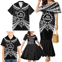 Kia Orana Cook Islands Family Matching Mermaid Dress and Hawaiian Shirt 2025 Pasifika Polynesian Turtle Black Color LT14 - Polynesian Pride