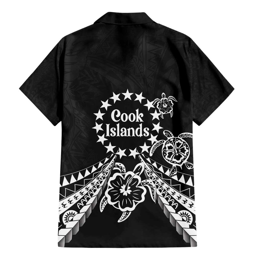 Kia Orana Cook Islands Family Matching Mermaid Dress and Hawaiian Shirt 2025 Pasifika Polynesian Turtle Black Color LT14 - Polynesian Pride