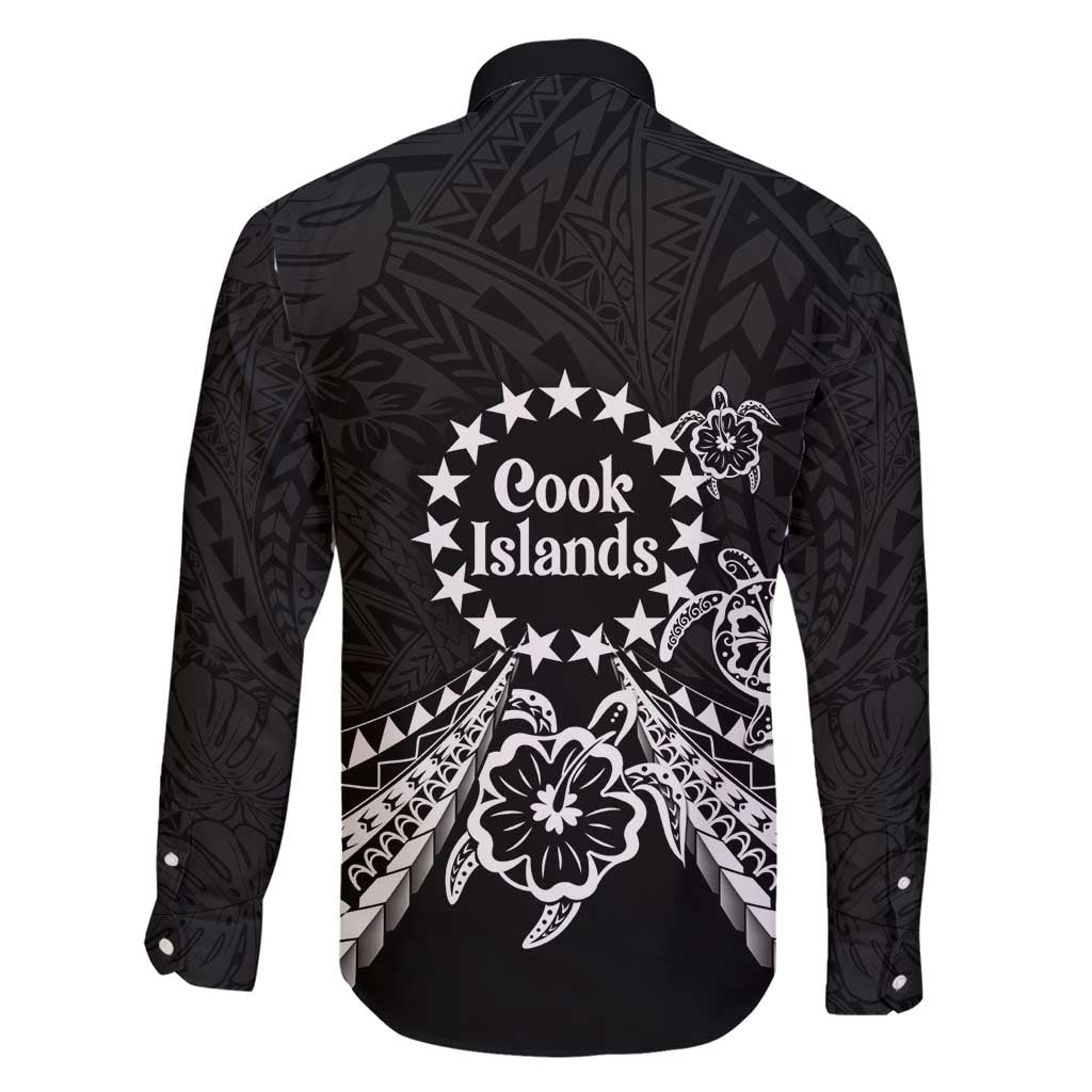 Kia Orana Cook Islands Family Matching Short Sleeve Bodycon Dress and Hawaiian Shirt 2025 Pasifika Polynesian Turtle Black Color LT14 - Polynesian Pride