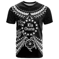 Kia Orana Cook Islands T Shirt 2025 Pasifika Polynesian Turtle Black Color