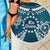 Kia Orana Cook Islands Beach Blanket Polynesian Turtle Crowberry Blue Color
