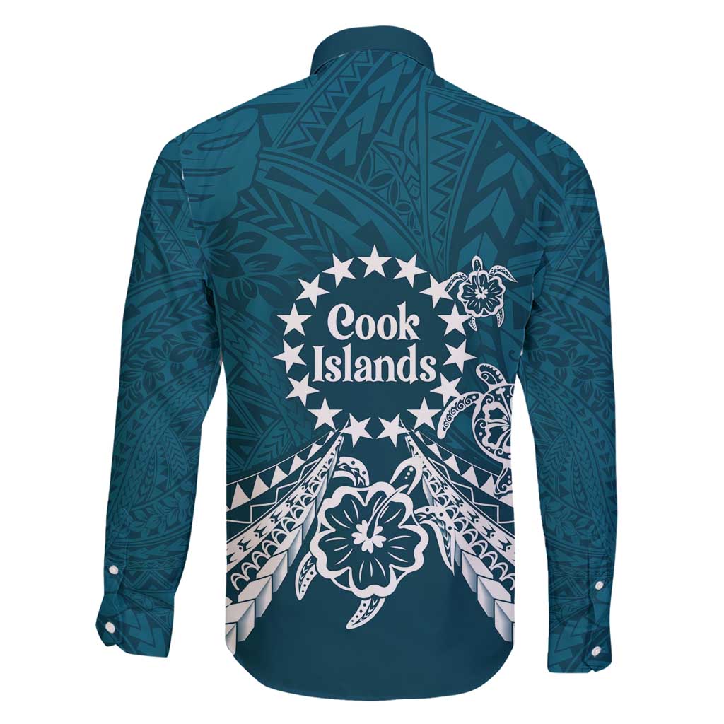 Kia Orana Cook Islands Family Matching Short Sleeve Bodycon Dress and Hawaiian Shirt Polynesian Turtle Crowberry Blue Color LT14 - Polynesian Pride