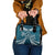 Kia Orana Cook Islands Shoulder Handbag Polynesian Turtle Crowberry Blue Color