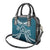 Kia Orana Cook Islands Shoulder Handbag Polynesian Turtle Crowberry Blue Color
