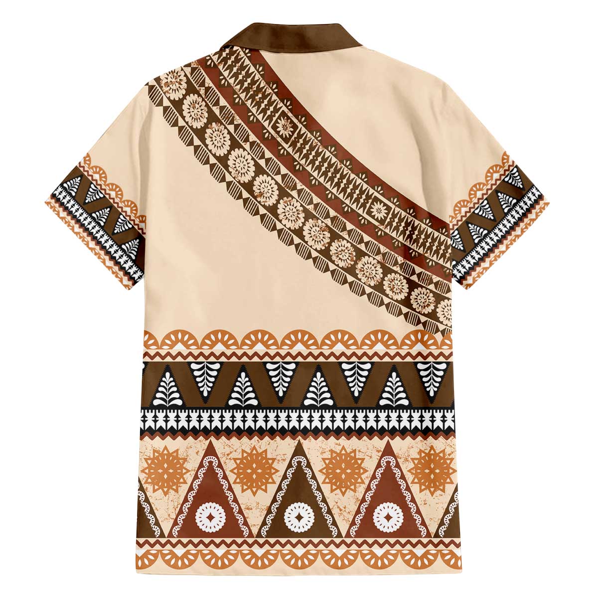 Bula Fiji Family Matching Off The Shoulder Long Sleeve Dress and Hawaiian Shirt 2025 Pasifika Traditional Fijian Masi LT14 - Polynesian Pride