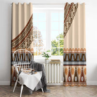 Bula Fiji Window Curtain 2025 Pasifika Traditional Fijian Masi