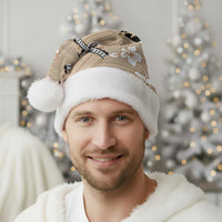 Bula Fiji Iri Buli Christmas Santa Hat Woven Fan With Fijian Tapa - Polynesian Pride