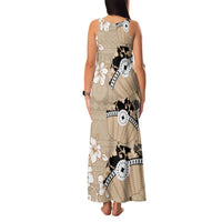 Bula Fiji Iri Buli Family Matching Tank Maxi Dress and Hawaiian Shirt Woven Fan With Fijian Tapa LT14 - Polynesian Pride